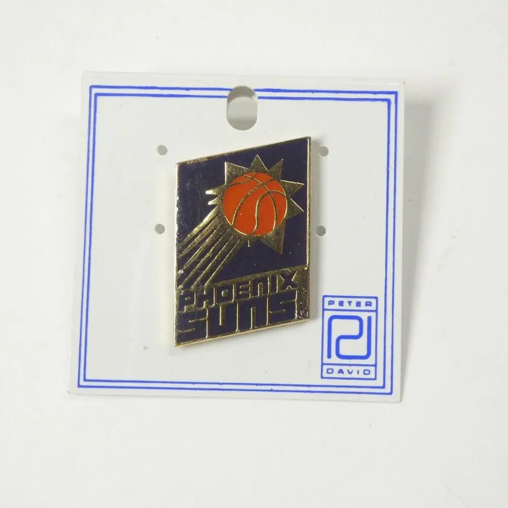 Phoenix Suns Pin 1992 Peter David NBA Basketball Vintage 1990s